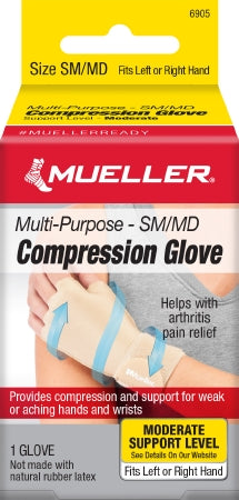 Mueller Compression Glove, Small / Medium