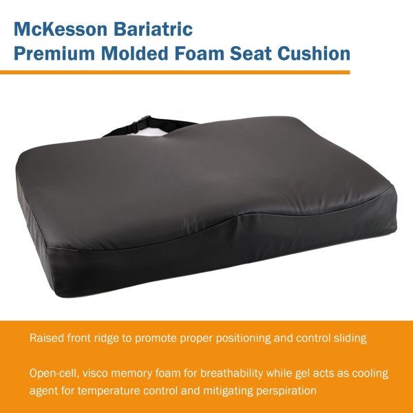 McKesson Premium Molded Foam Seat Cushion, 3 in. Thick