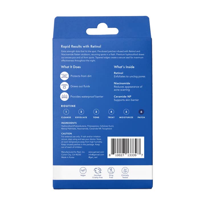 Rael Miracle Patch Spot Cover Bundle, 6 Pack