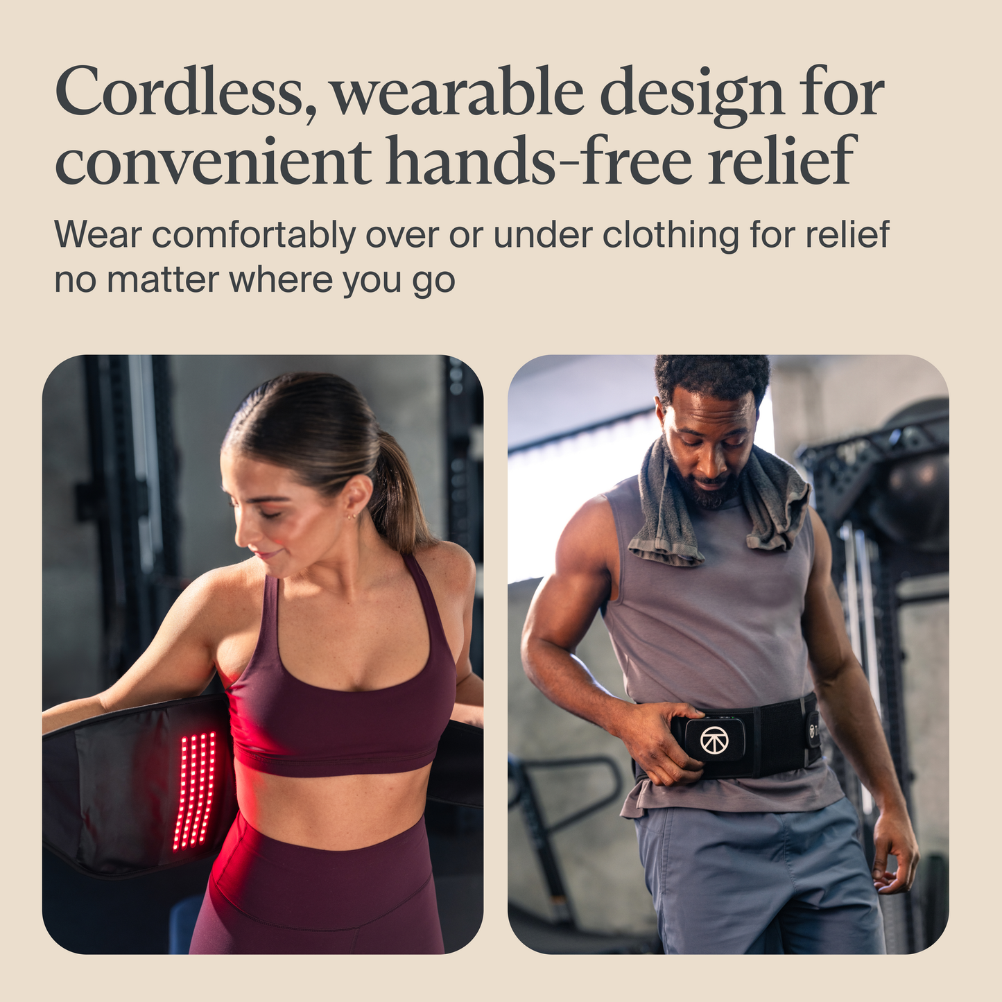 Therabody ThermBack LED 4-in-1 Back Wrap for Pain Relief