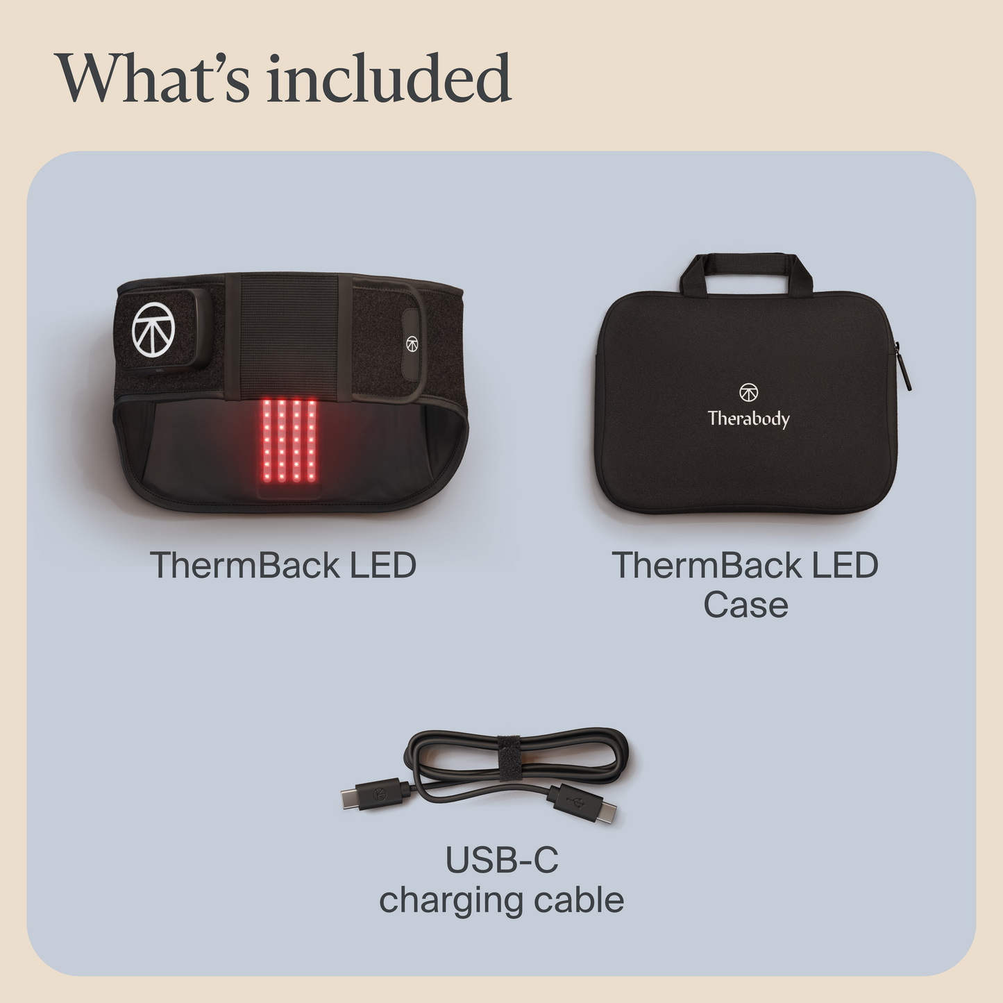 Therabody ThermBack LED 4-in-1 Back Wrap for Pain Relief