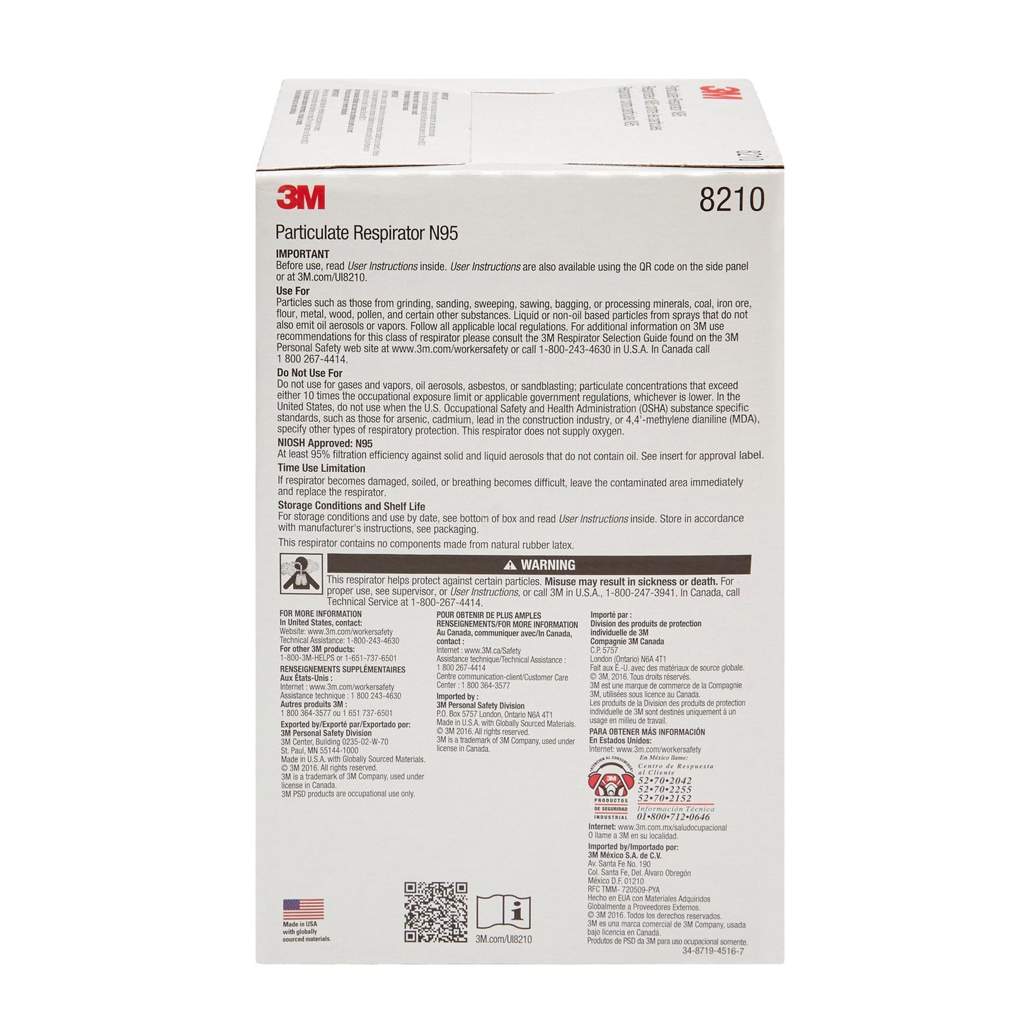 3M Industrial N95 Particulate Respirator Mask, 20 ct.