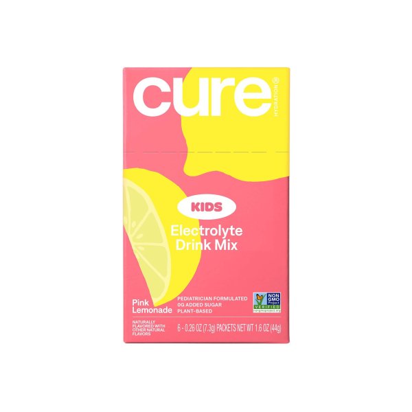 Cure Kids Electrolyte Drink Mix Powder Sticks, 6 ct., Various Flavors