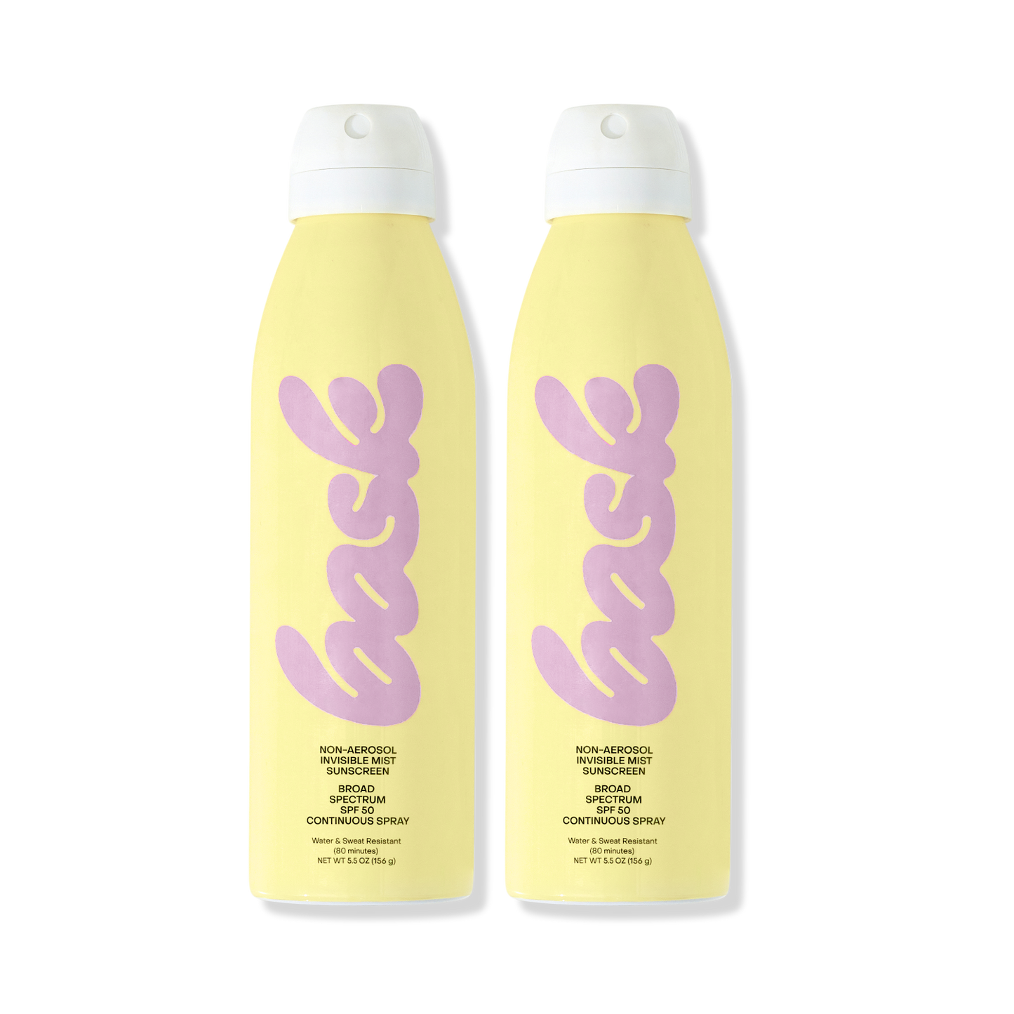 Bask Suncare Non-Aerosol Spray SPF 30 - 50, 2 Pack