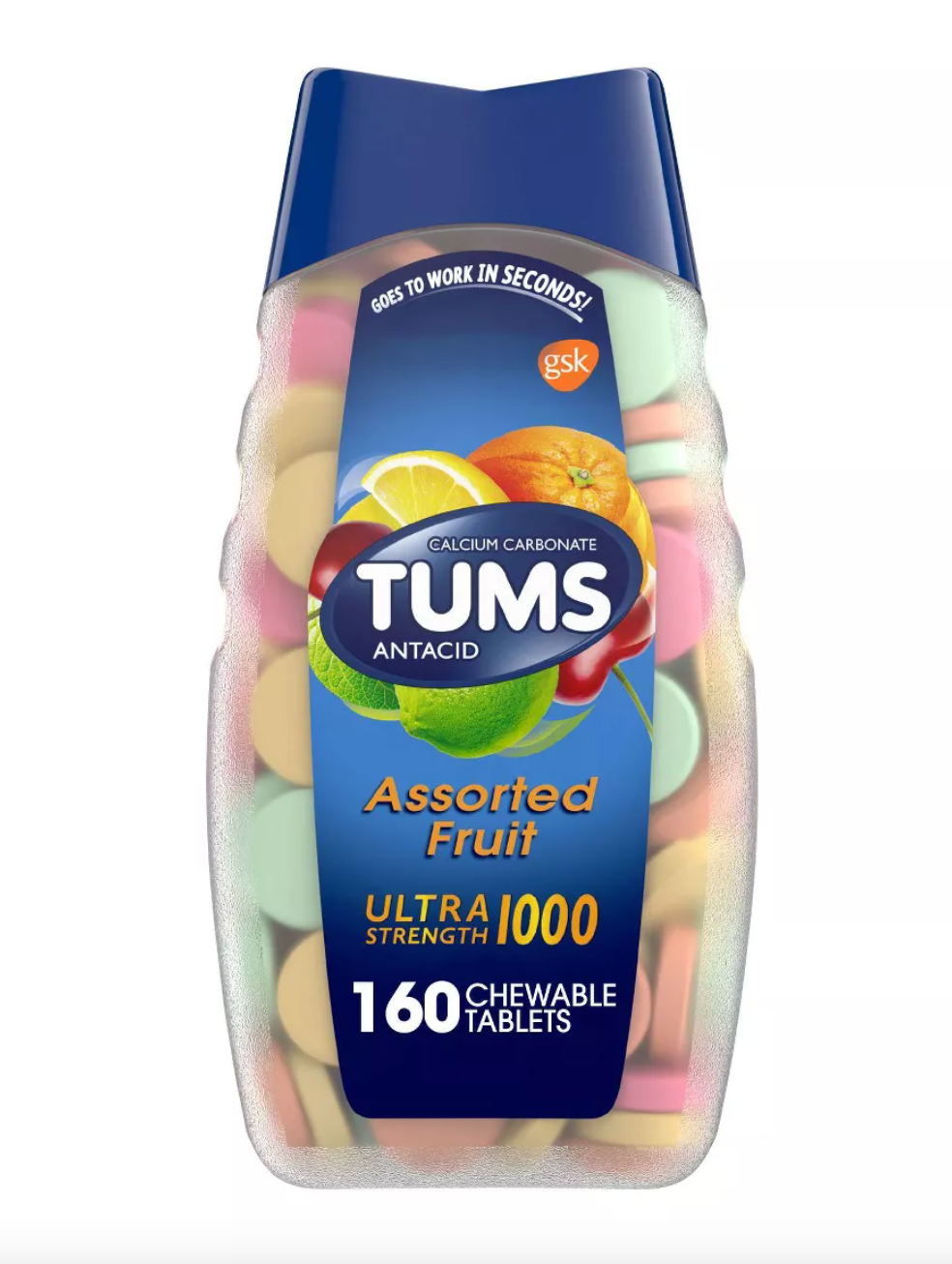 Tums® Ultra Strength Antacid Chewable Tablets