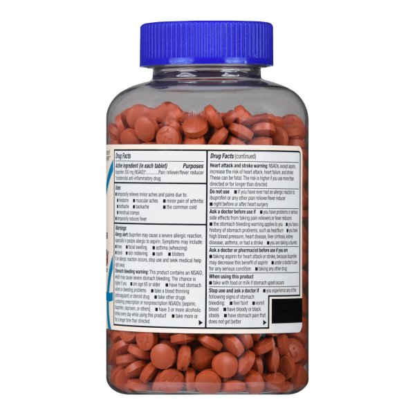 Foster & Thrive Pain Reliever & Fever Reducer, Ibuprofen Tablets, 200 mg.