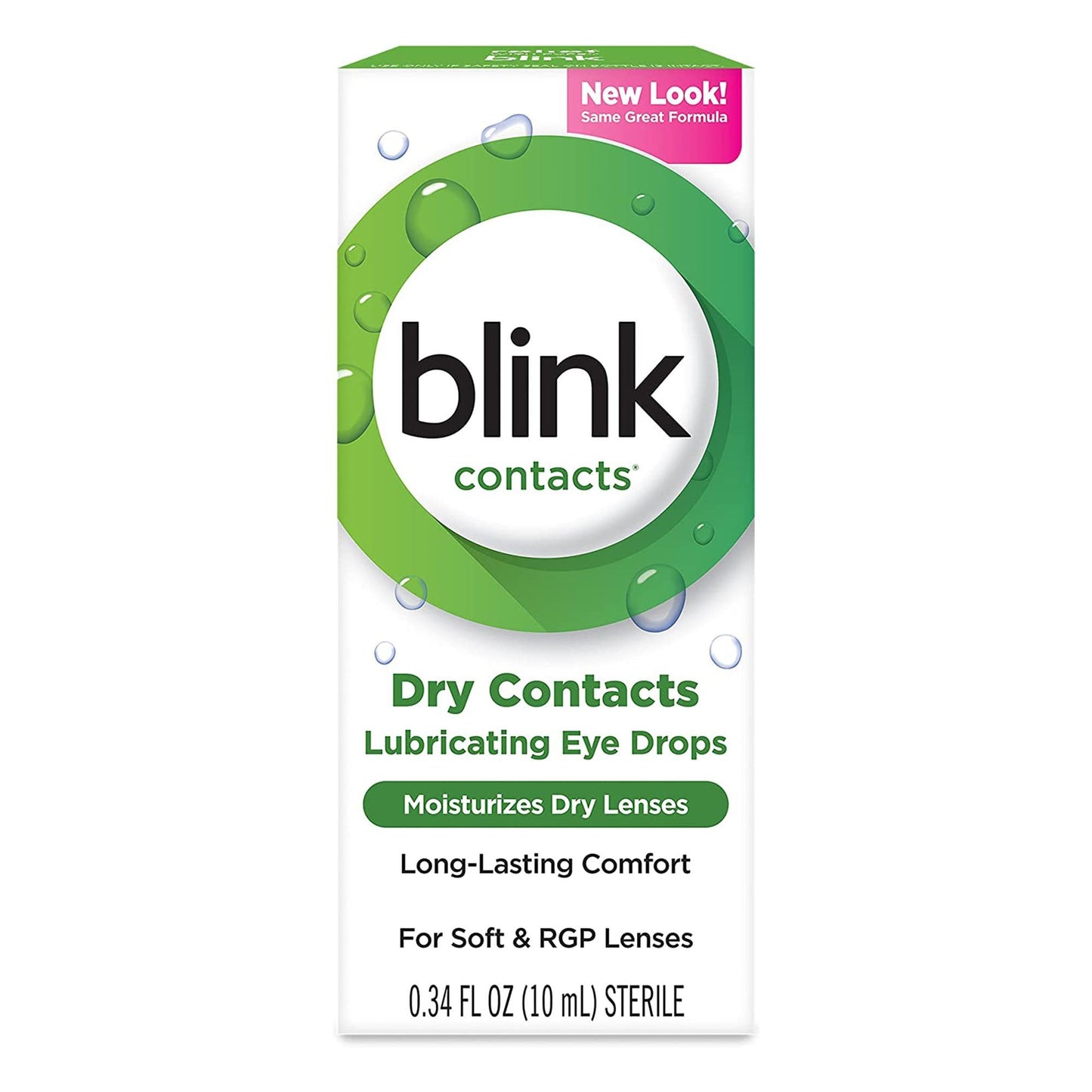 Blink Eye Lubricating Drops for Dry Contact Lenses, 0.34 oz.