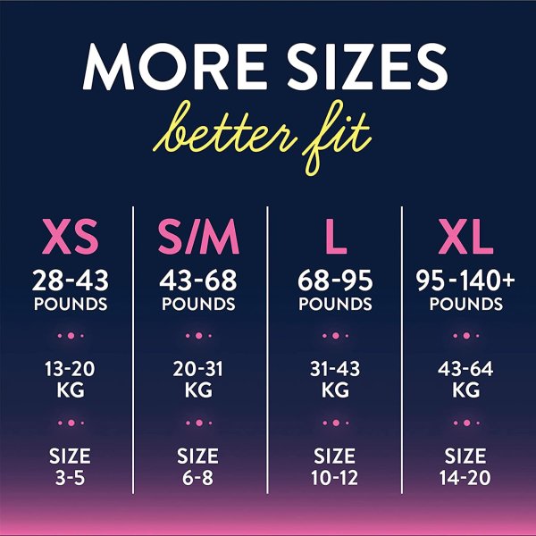 GoodNites® Absorbent Nighttime Underwear For Girls