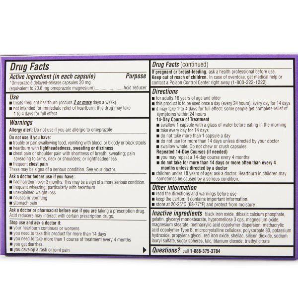 Geri-Care® Omeprazole Antacid Delayed-Release Capsules, 42 ct.