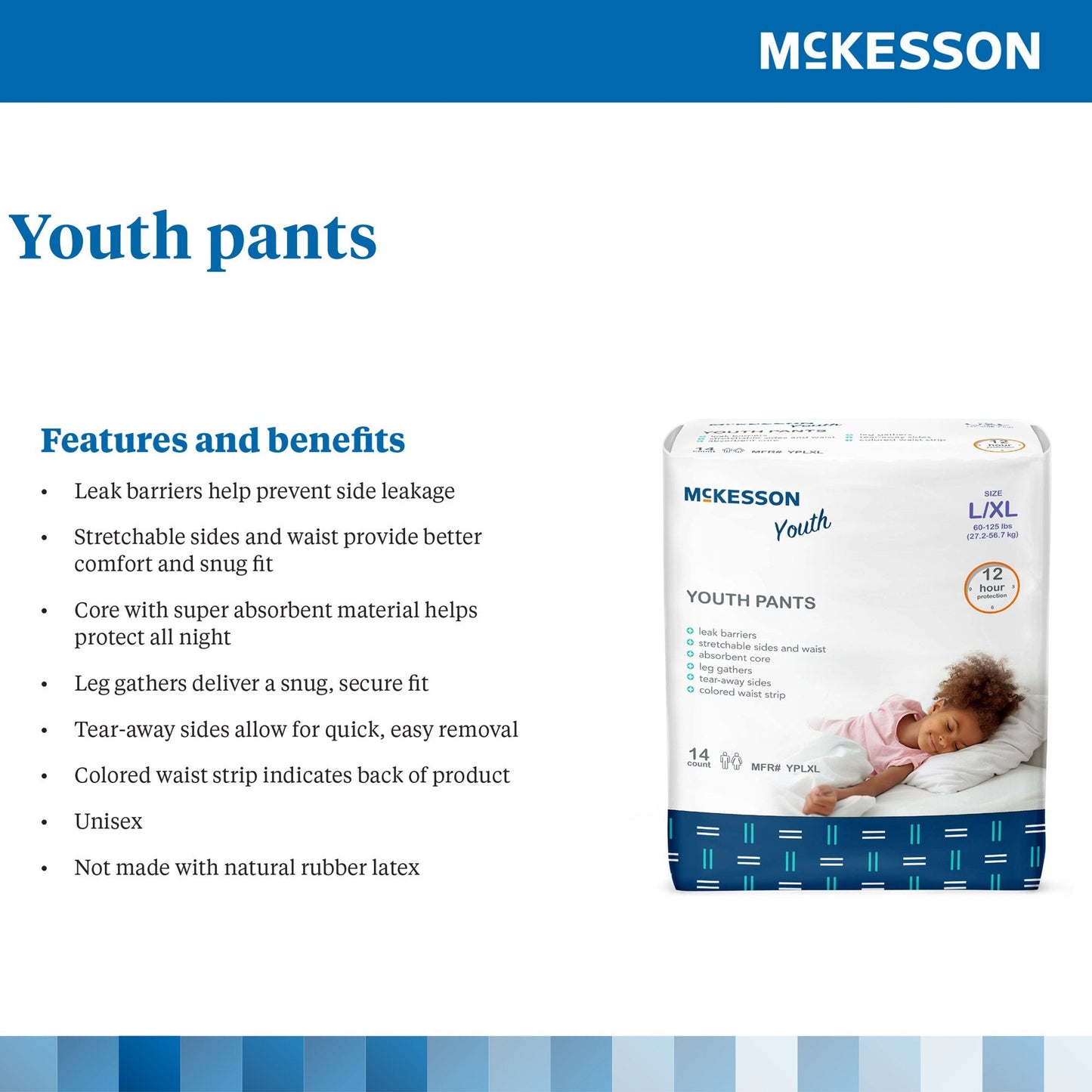 McKesson Youth Pants for Incontinence
