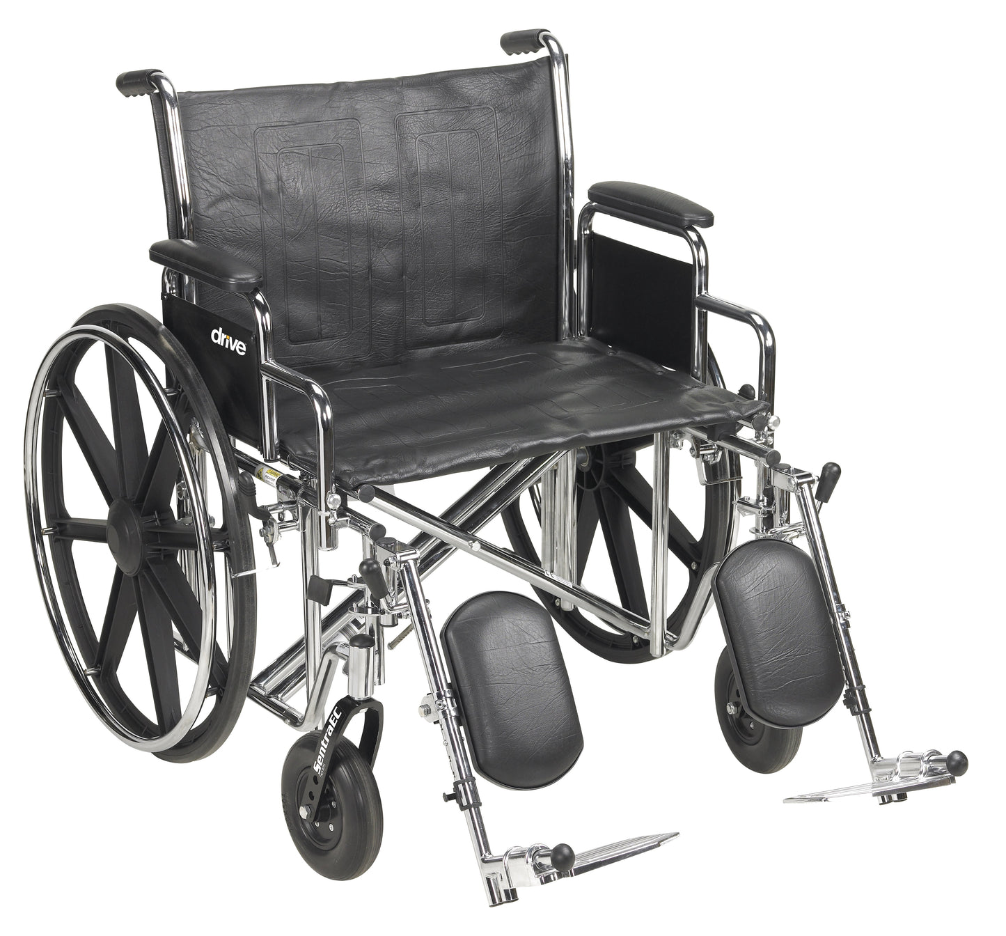 McKesson Heavy-Duty Wheelchair, 450 lb. Capacity, 22 - 24" Seat Widith