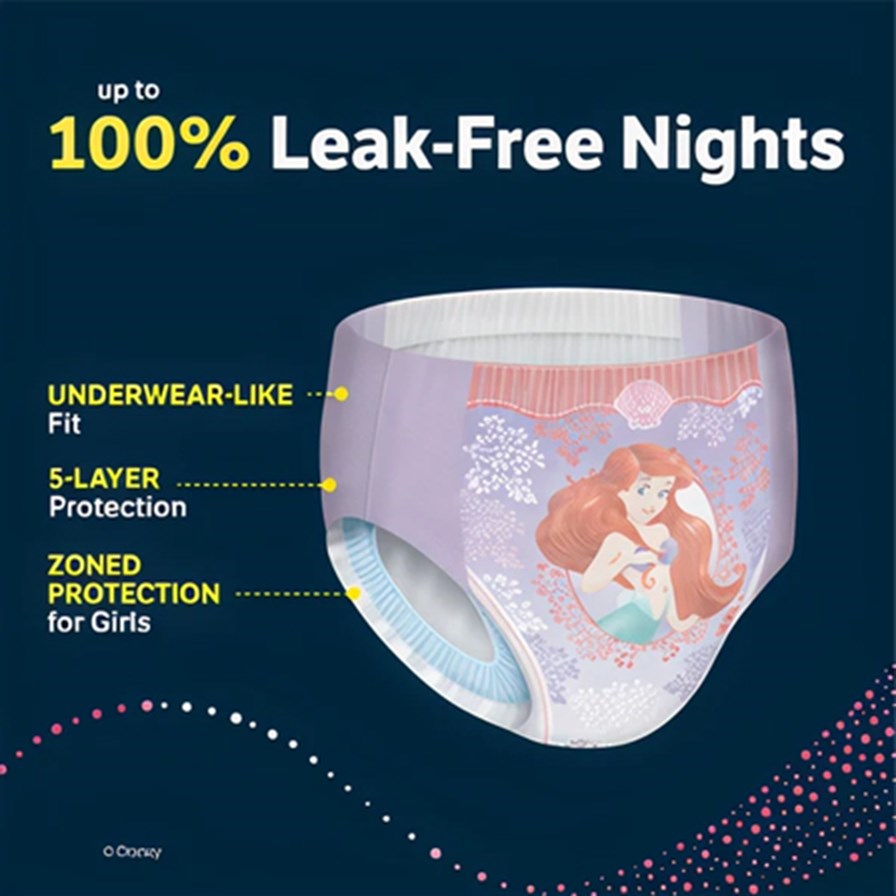 GoodNites® Absorbent Nighttime Underwear For Girls