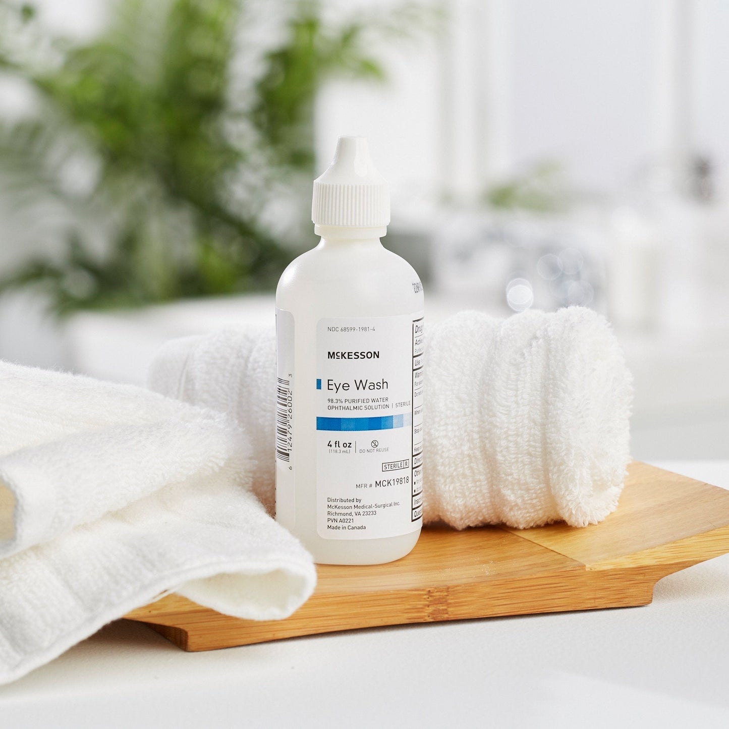 McKesson Eye Wash Solution, 4-ounce Squeeze Bottle