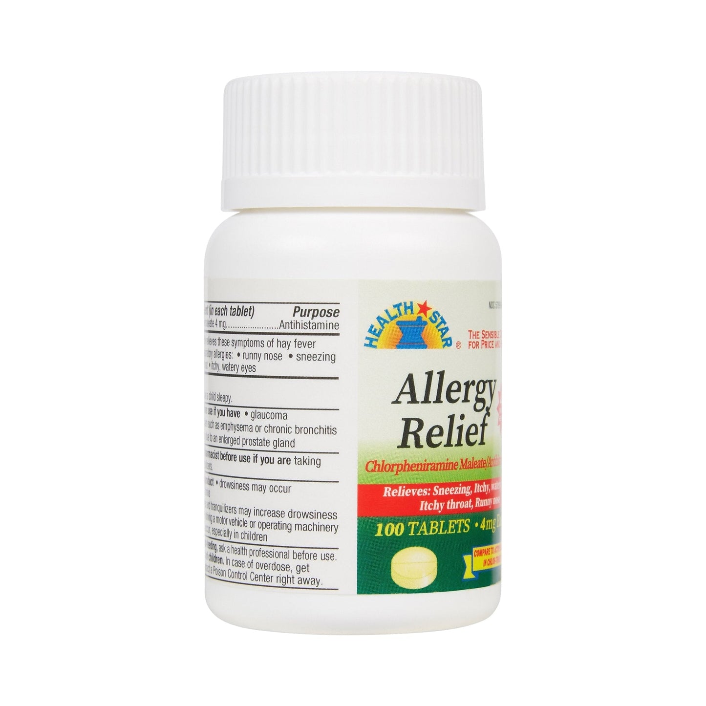 Health*Star® Chlorpheniramine Maleate Allergy Relief, 100 ct