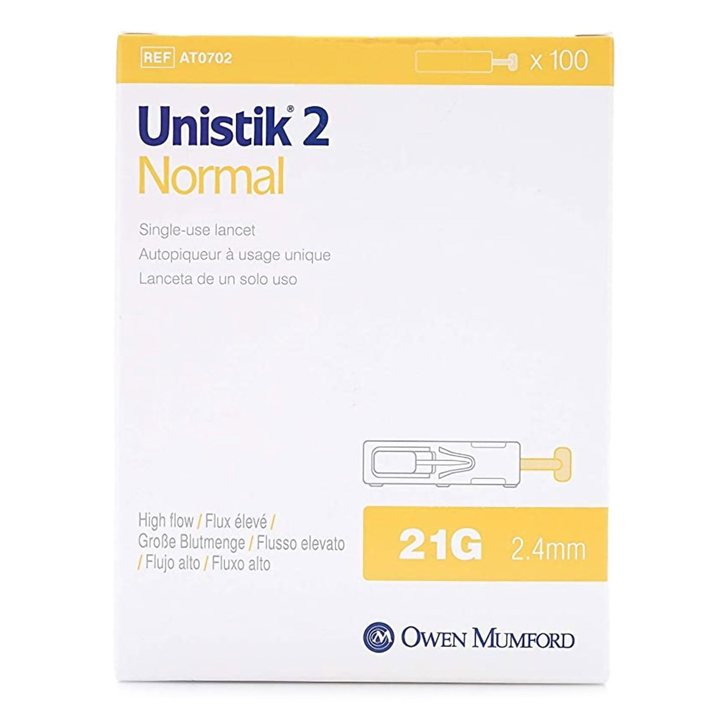 Unistik® Normal Flow Lancet, 23 Gauge