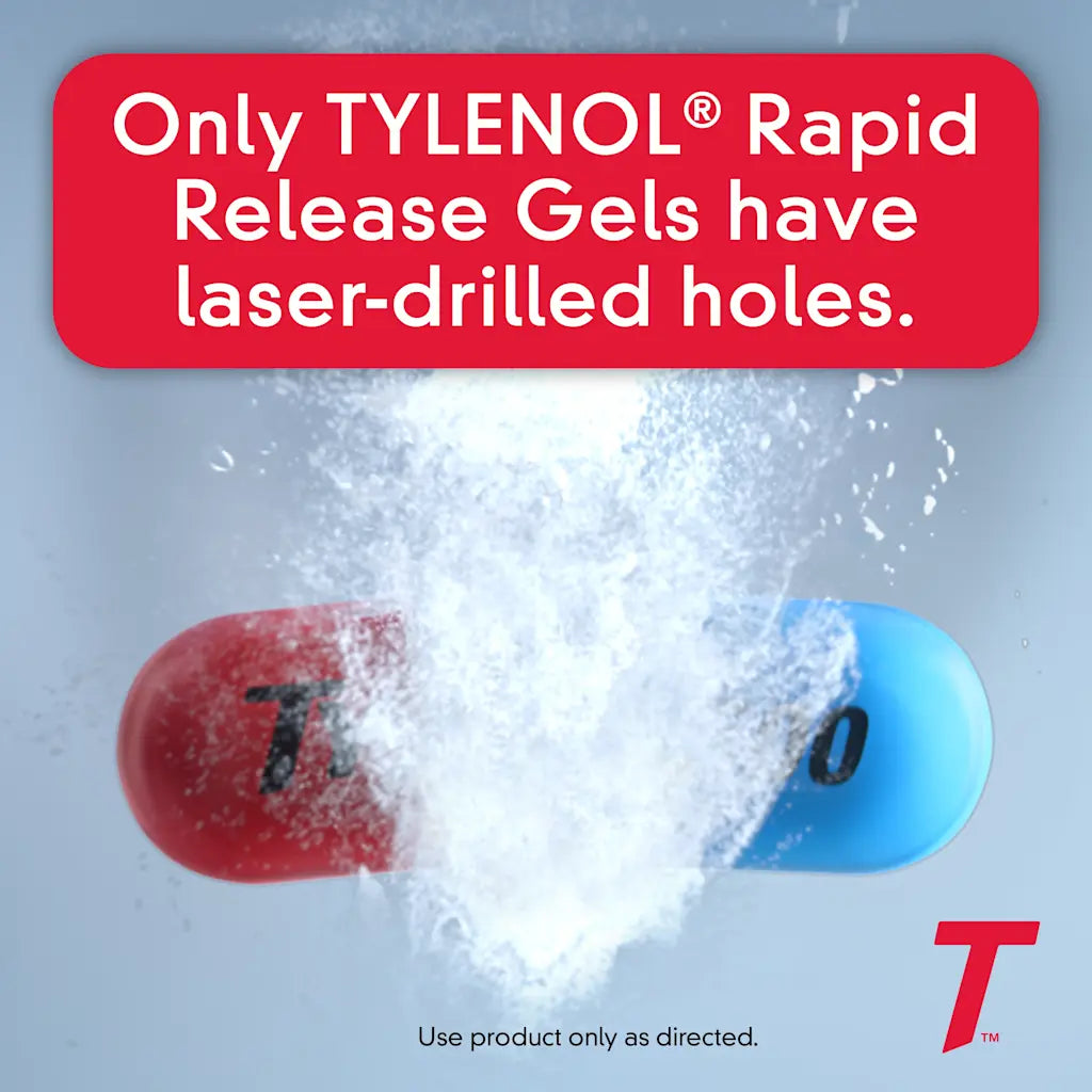 Tylenol Rapid Release Gels for Fast Pain, Headache & Fever Relief