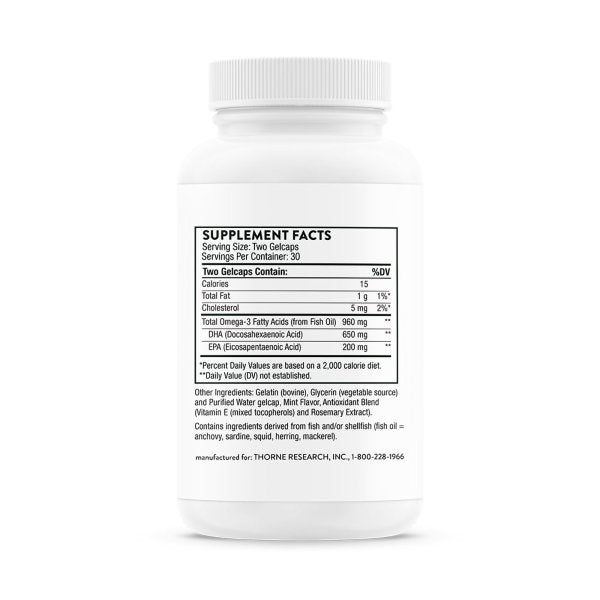 Thorne Prenatal DHA Multivitamin Gelcaps, 60 ct.