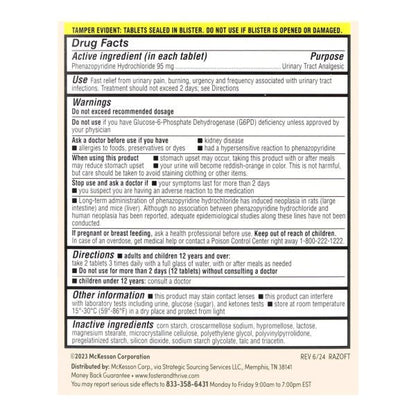 Foster & Thrive Urinary Pain Relief Tablets, 30 CT