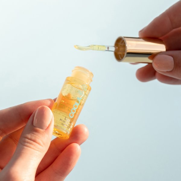 Coola Classic Liplux Organic Hydrating Lip Oil Sunscreen SPF 30, Golden Glow