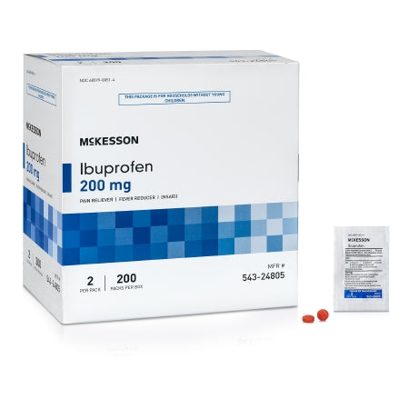 McKesson Ibuprofen Pain Relief Individual Packets, 200 ct.