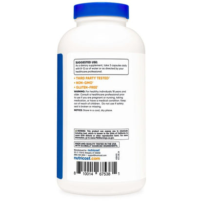 Nutricost Psyllium Husk Capsultes 500 Ct.