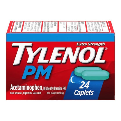 Tylenol PM Extra Strength Pain Reliever & Sleep Aid Caplets