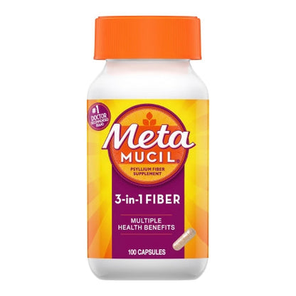 Metamucil® 3-in-1 Fiber Supplement Capsules
