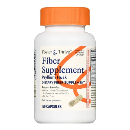 Foster & Thrive Fiber Supplement Psyllium Husk Capsules, 160 ct.
