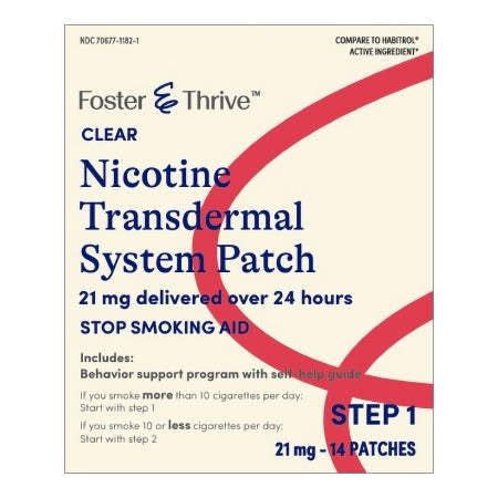 Foster & Thrive Step 1 Nicotine 21 mg Transdermal System Patches, 14 ct.
