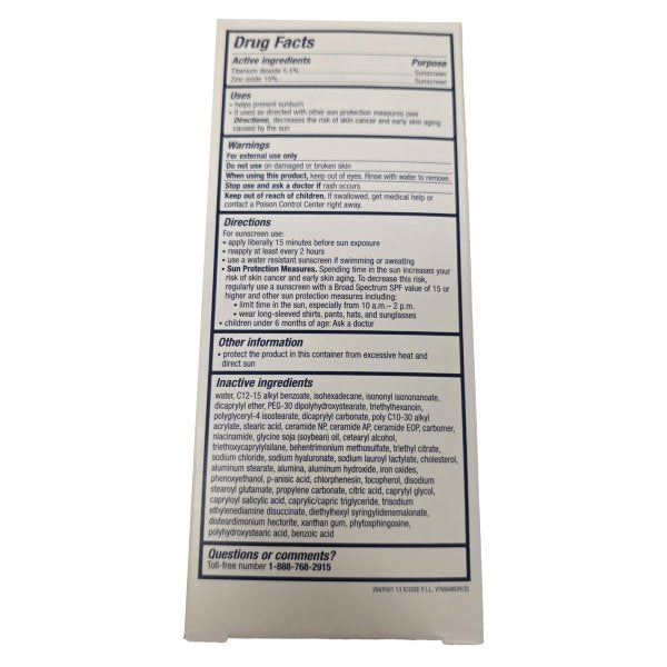 CeraVe Hydrating Mineral Facial Sunscreen SPF 30, Sheer Tint, 1.7 oz.