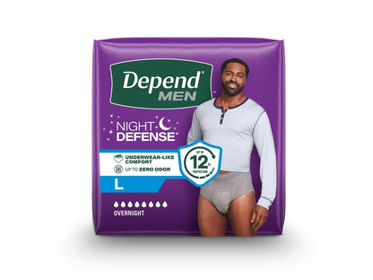 Depend Night Defense® Underwear for Men, Pull-up