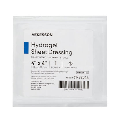 McKesson Hydrogel Sheet Dressing, 4 x 4 Inch, 10 ct.