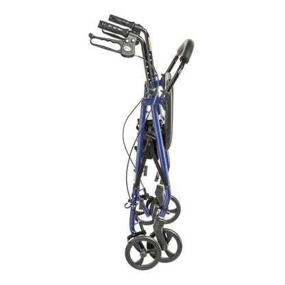 drive™ Steel Rollator with 6 Inch Wheels, Blue