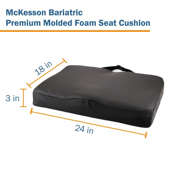 McKesson Premium Molded Foam Seat Cushion, 3 in. Thick