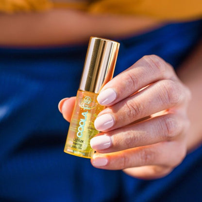 Coola Classic Liplux Organic Hydrating Lip Oil Sunscreen SPF 30, Golden Glow