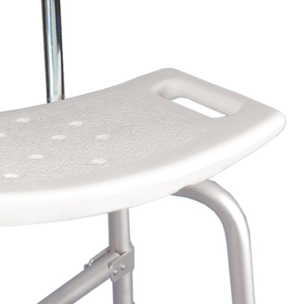 McKesson Bath Bench Without Arms Aluminum Frame With Backrest