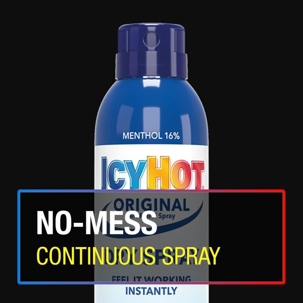 Icy Hot Menthol Dry Spray, 4 oz.