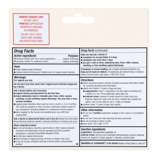 Foster & Thrive™ Miconazole Antifungal 3 Day Combination Kit