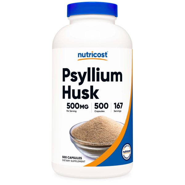 Nutricost Psyllium Husk Capsultes 500 Ct.