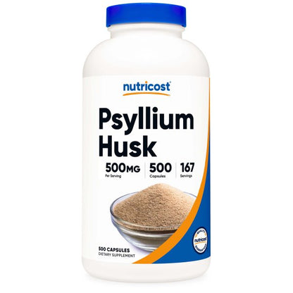 Nutricost Psyllium Husk Capsultes 500 Ct.