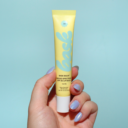 Bask Balm SPF 30 Vanilla Lip Balm, 2 Pack