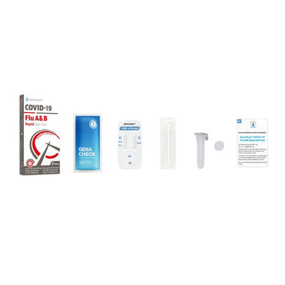 GenaCheck COVID-19/Flu A & B Rapid Self-Test, 2 Tests