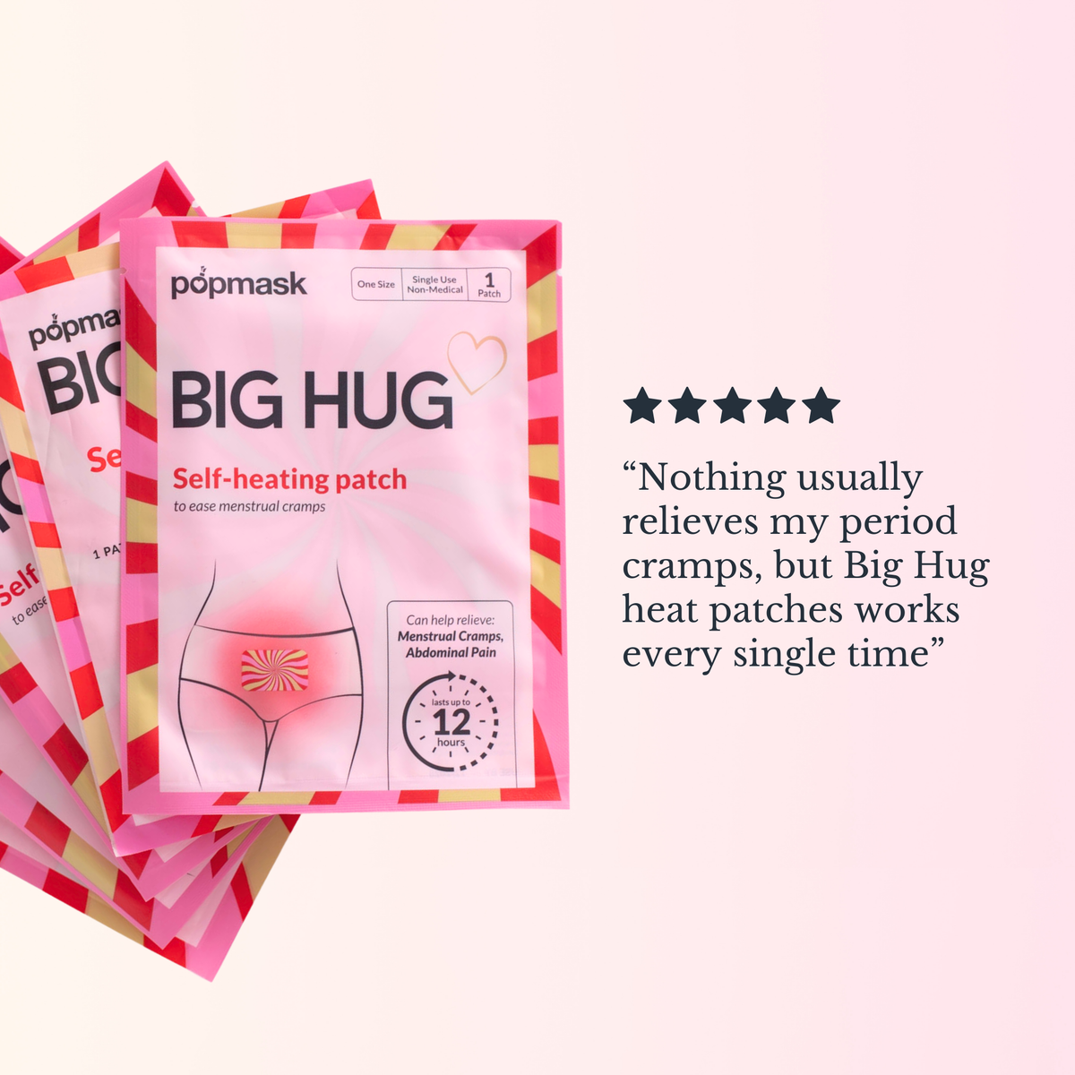 Popmask Big Hug Self-Heating Patch Bundle, 15 Patches