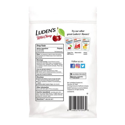 Luden's Cherry Flavor Sore Throat Relief, 30 ct.