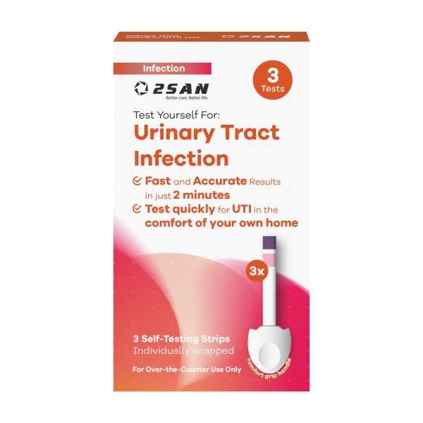 2San Urinary Tract Infection Self-Test Kit, 3 Strips