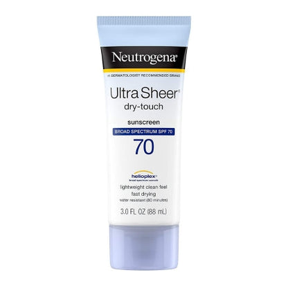 Neutrogena Ultra Sheer Sunscreen Lotion, SPF 70, 3 fl. oz.