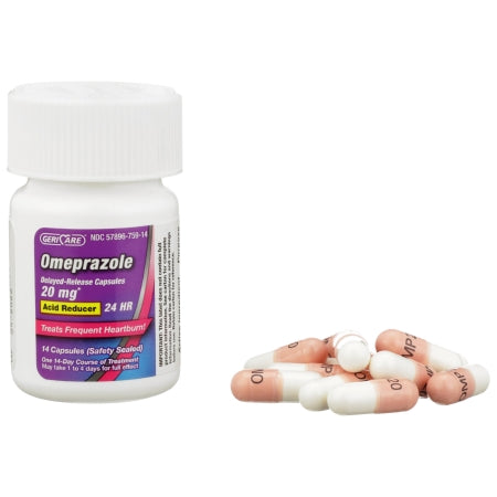 Geri-Care® Omeprazole Antacid 20.6 mg Strength Delayed-Release Capsule 42 per Box (BX)