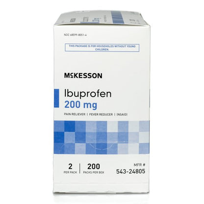 McKesson Ibuprofen Pain Relief Individual Packets, 200 ct.