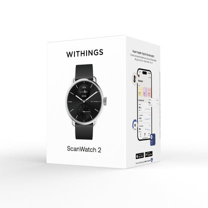 Withings ScanWatch 2 Heart Health Hybrid Smart Watch with Thermometer