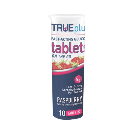 TRUEplus™ Raspberry Glucose Chewable Tablets, 10 ct.